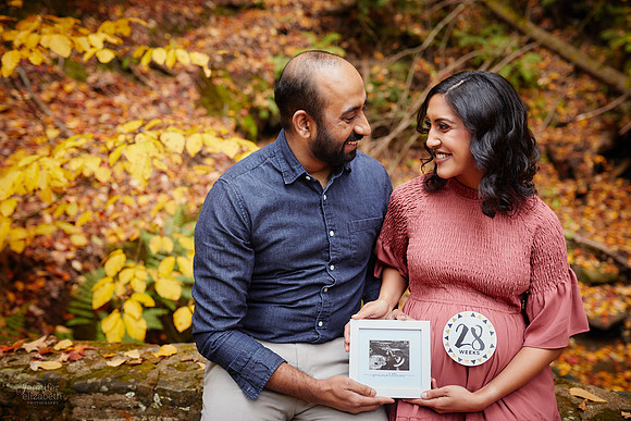 Neeha: Maternity Portrait Session at Henry Church Rock near Bentleyville