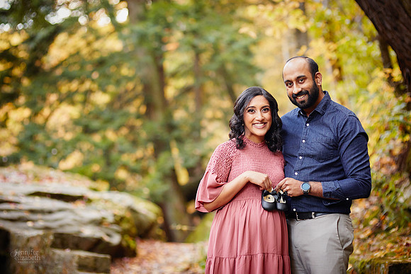 Neeha: Maternity Portrait Session at Henry Church Rock near Bentleyville