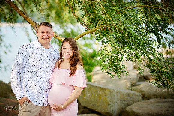 Gina: Maternity Portrait Session at Edgewater Park in Cleveland