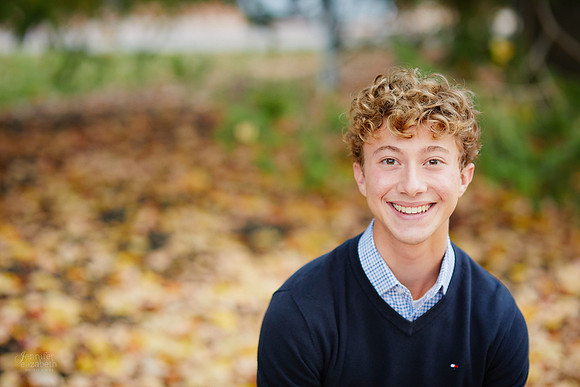Ethan: Senior Portrait Session in Downtown Hudson