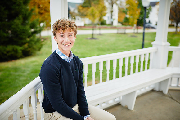 Ethan: Senior Portrait Session in Downtown Hudson
