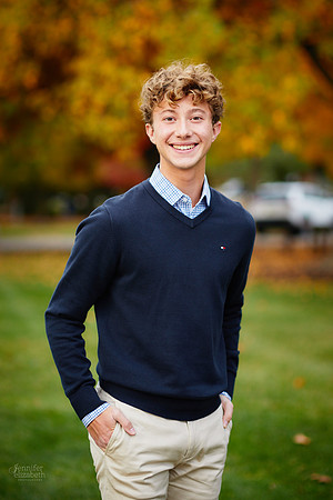 Ethan: Senior Portrait Session in Downtown Hudson