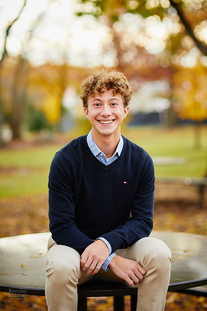 Ethan: Senior Portrait Session in Downtown Hudson