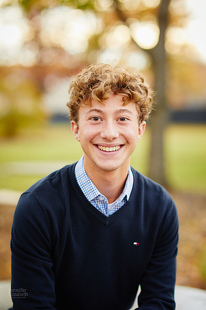 Ethan: Senior Portrait Session in Downtown Hudson