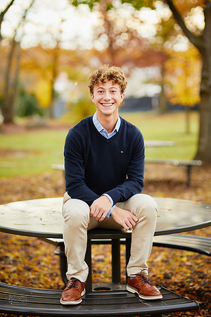 Ethan: Senior Portrait Session in Downtown Hudson