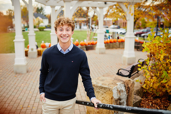 Ethan: Senior Portrait Session in Downtown Hudson