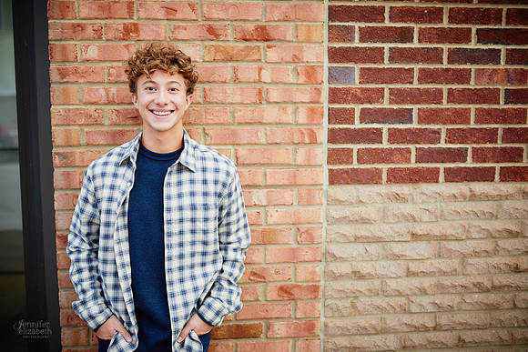 Ethan: Senior Portrait Session in Downtown Hudson
