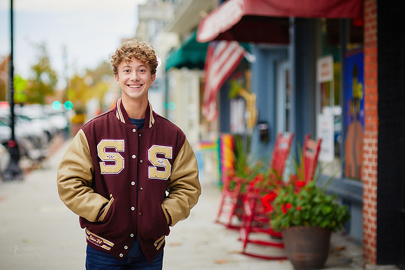 Ethan: Senior Portrait Session in Downtown Hudson