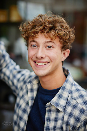 Ethan: Senior Portrait Session in Downtown Hudson