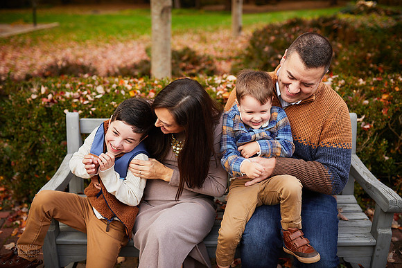 The M Family: Backyard Portrait Session in Willoughby Hills