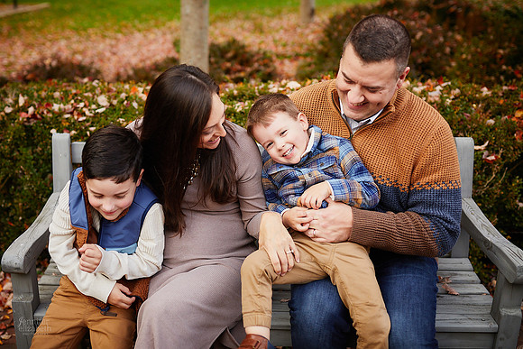The M Family: Backyard Portrait Session in Willoughby Hills