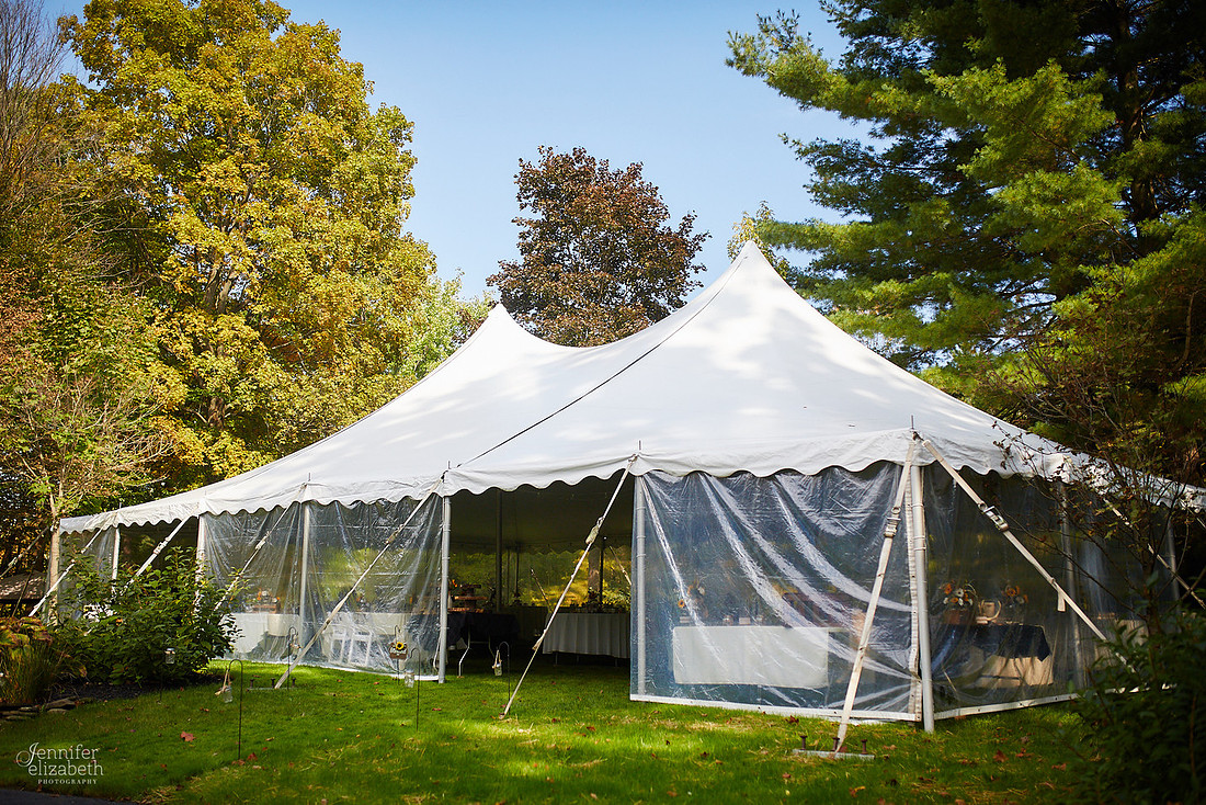 Allyson and Joe's Fall Backyard Wedding in Novelty