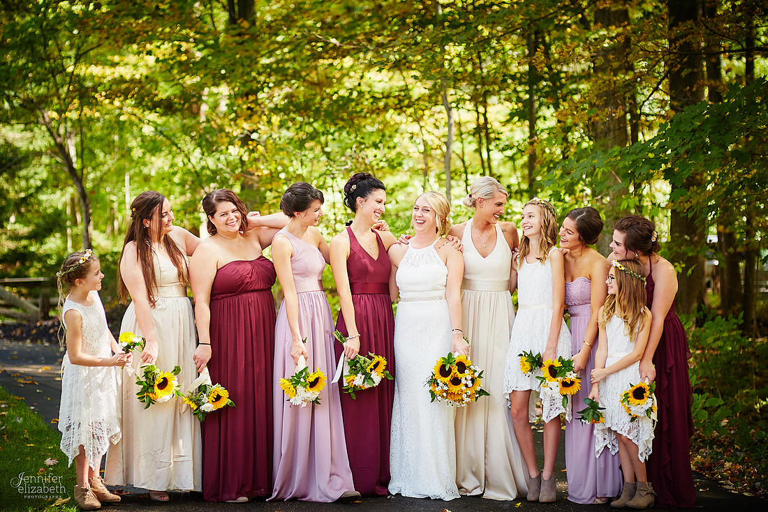 Allyson and Joe's Fall Backyard Wedding in Novelty