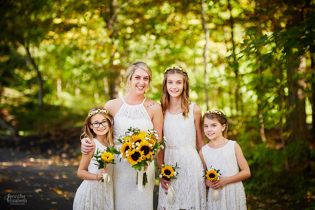 Allyson and Joe's Fall Backyard Wedding in Novelty