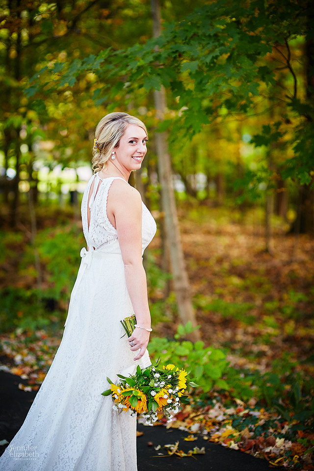 Allyson and Joe's Fall Backyard Wedding in Novelty