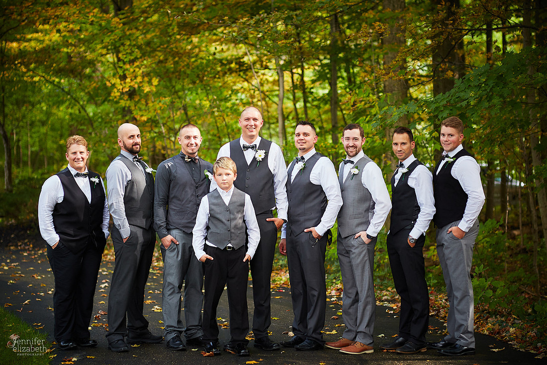 Allyson and Joe's Fall Backyard Wedding in Novelty