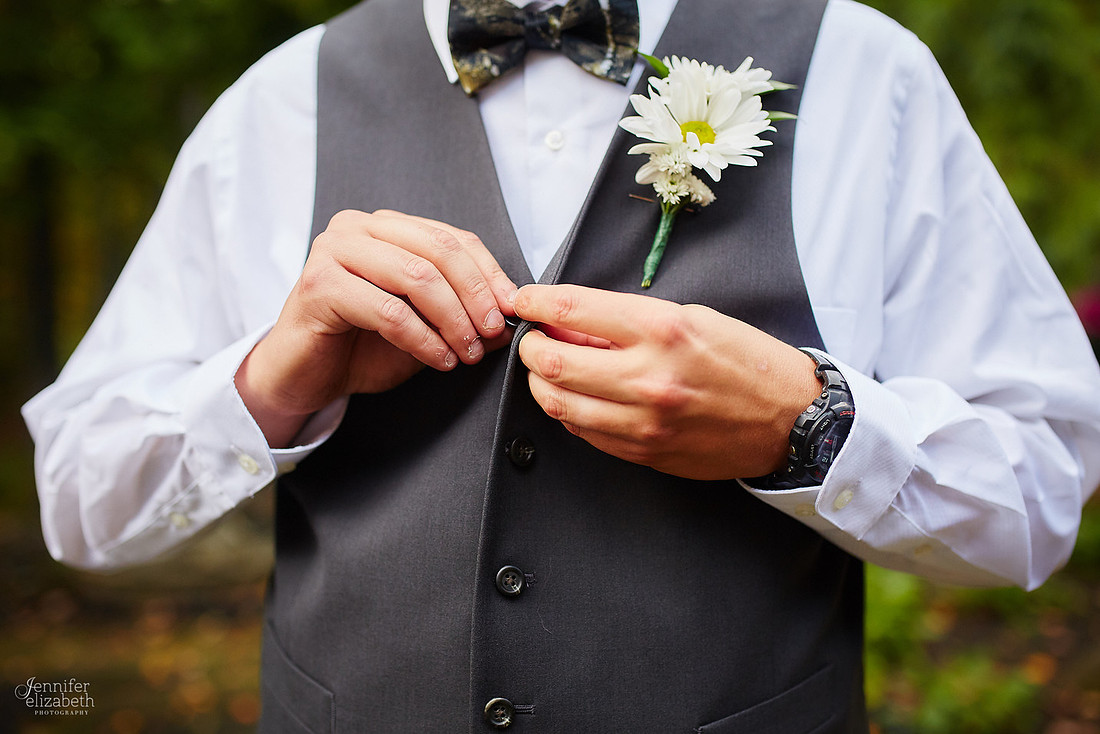 Allyson and Joe's Fall Backyard Wedding in Novelty