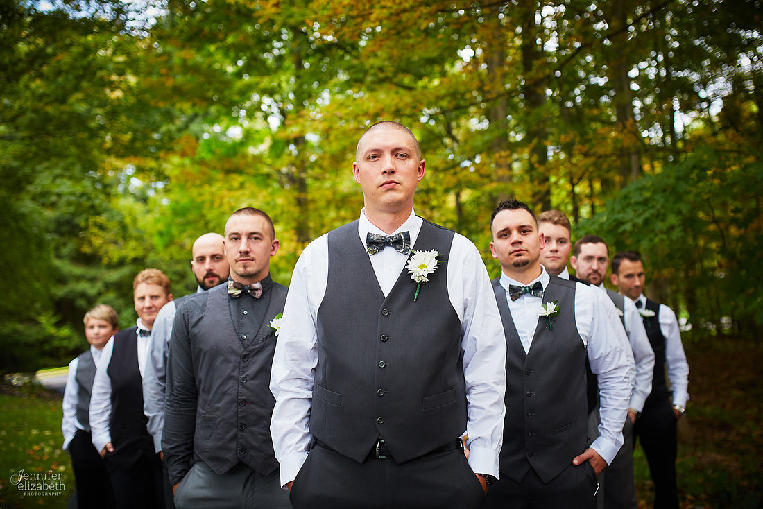 Allyson and Joe's Fall Backyard Wedding in Novelty