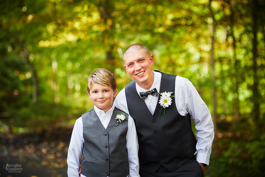 Allyson and Joe's Fall Backyard Wedding in Novelty