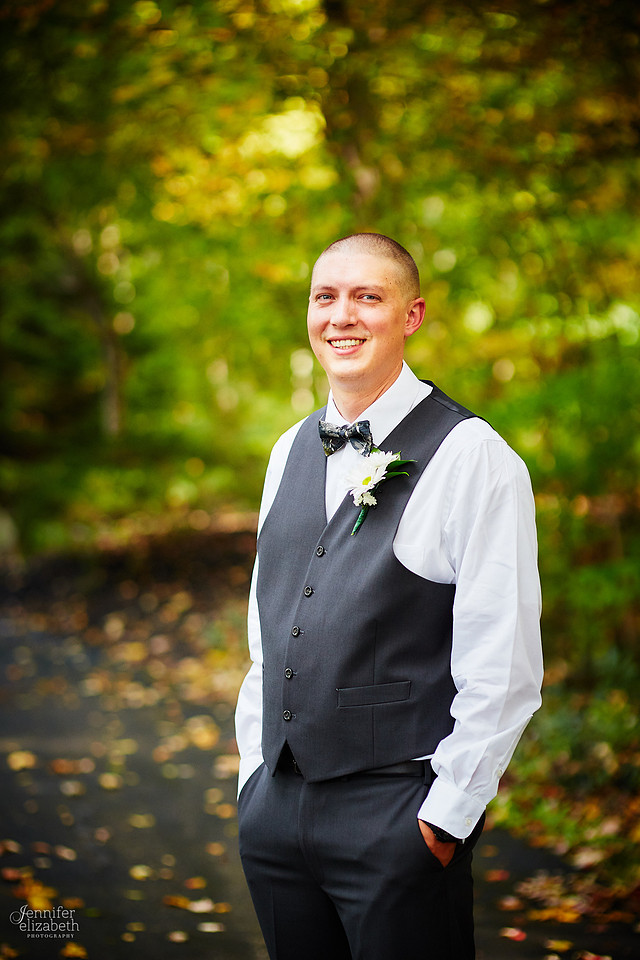 Allyson and Joe's Fall Backyard Wedding in Novelty