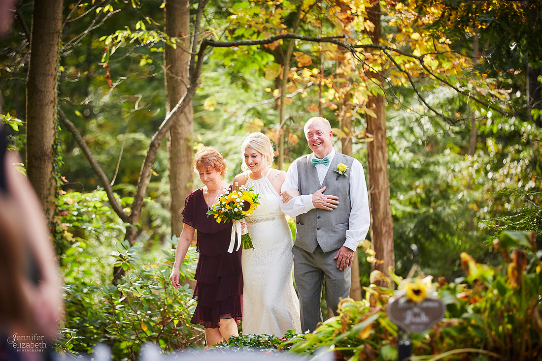 Allyson and Joe's Fall Backyard Wedding in Novelty
