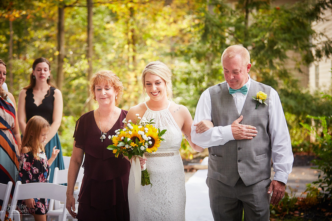 Allyson and Joe's Fall Backyard Wedding in Novelty