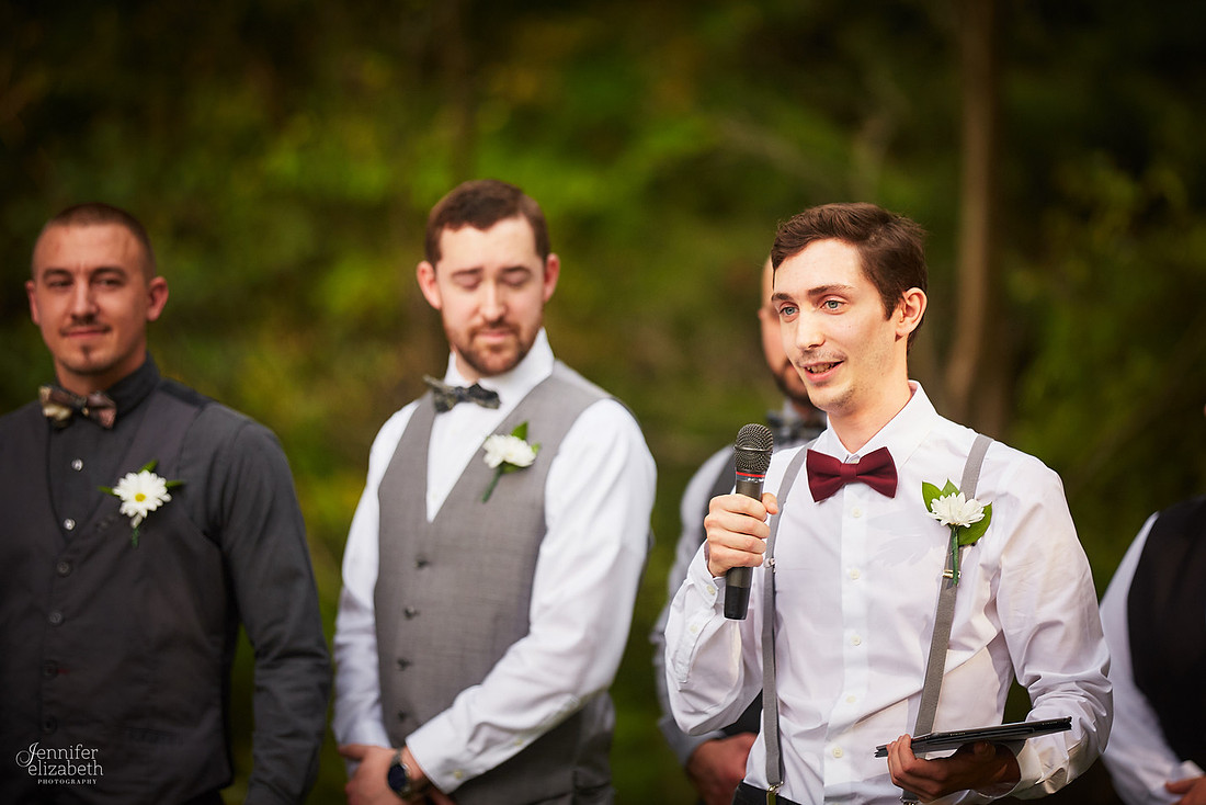 Allyson and Joe's Fall Backyard Wedding in Novelty