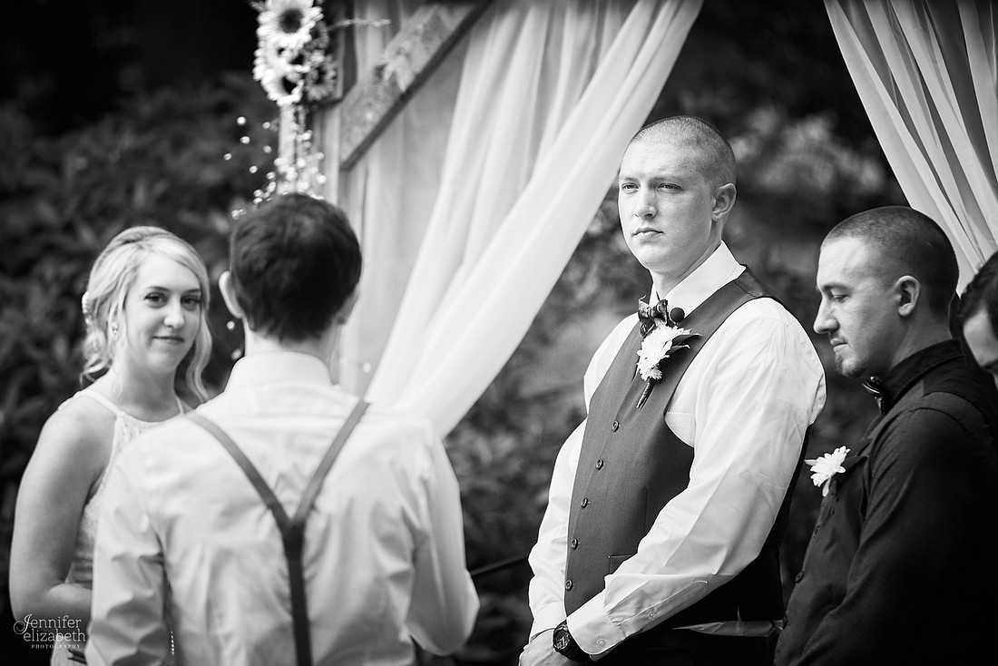 Allyson and Joe's Fall Backyard Wedding in Novelty