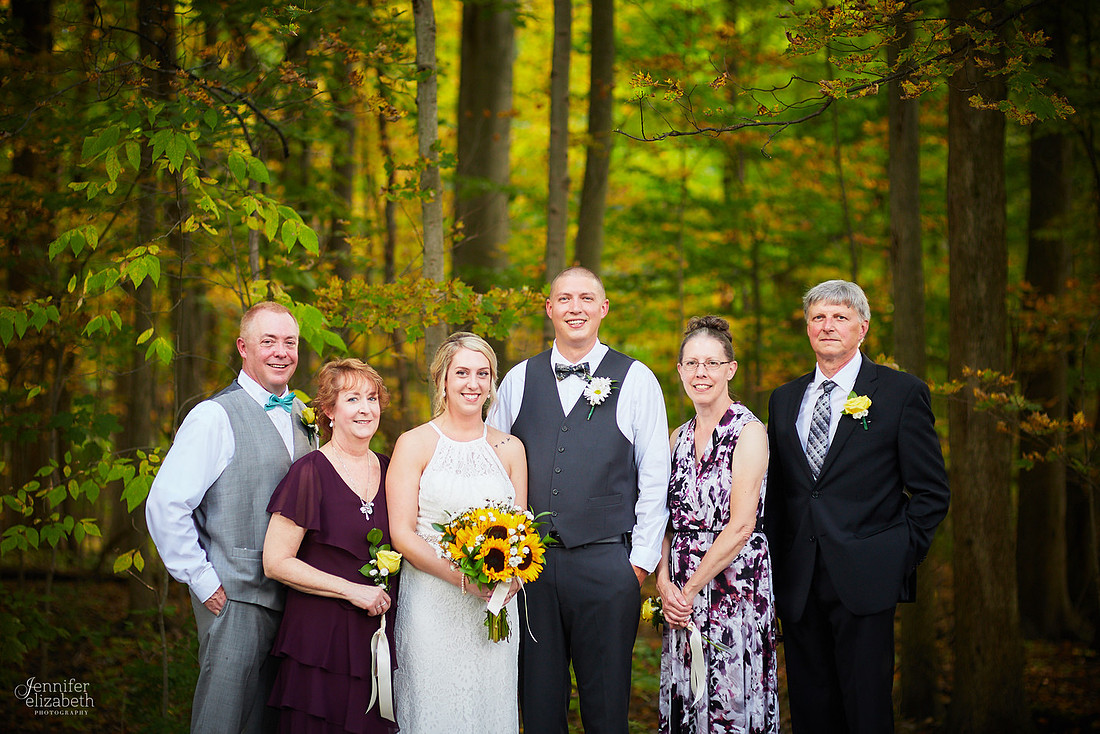 Allyson and Joe's Fall Backyard Wedding in Novelty