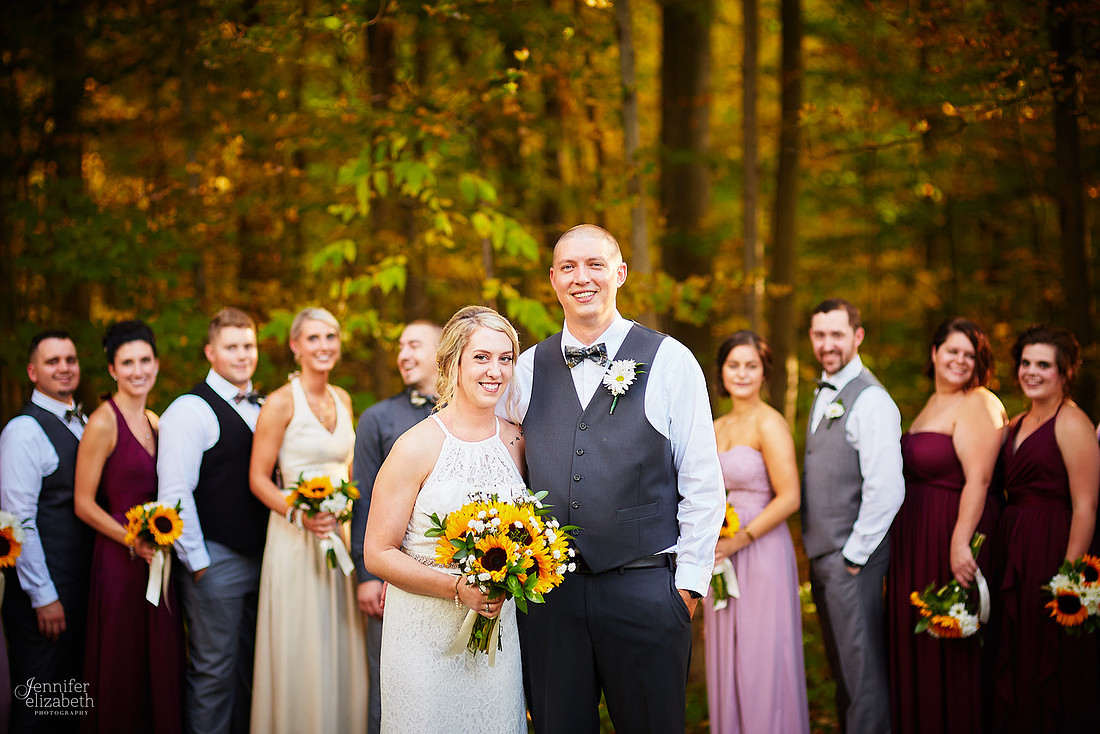 Allyson and Joe's Fall Backyard Wedding in Novelty