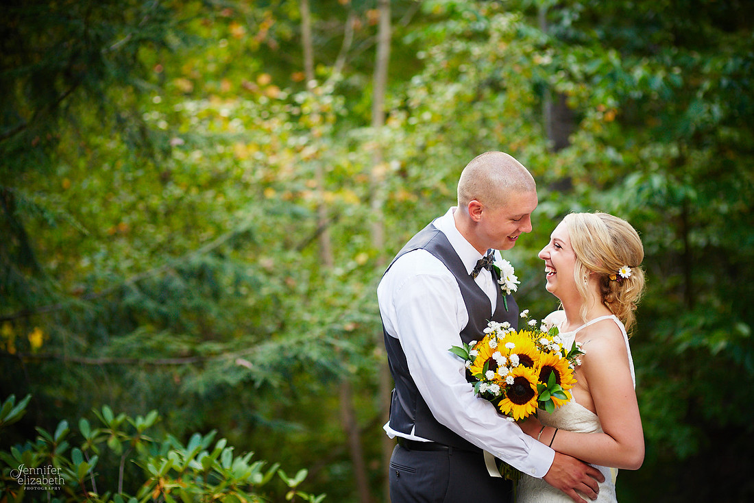 Allyson and Joe's Fall Backyard Wedding in Novelty