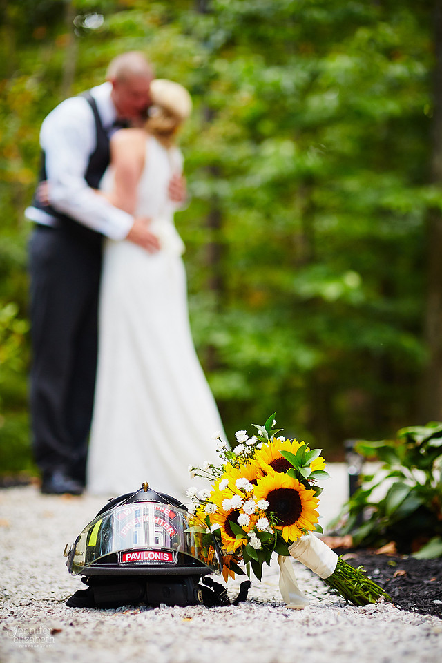 Allyson and Joe's Fall Backyard Wedding in Novelty
