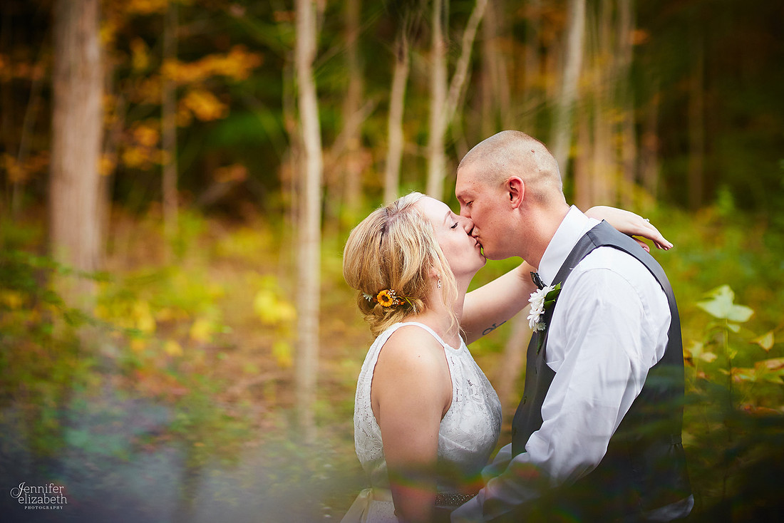 Allyson and Joe's Fall Backyard Wedding in Novelty