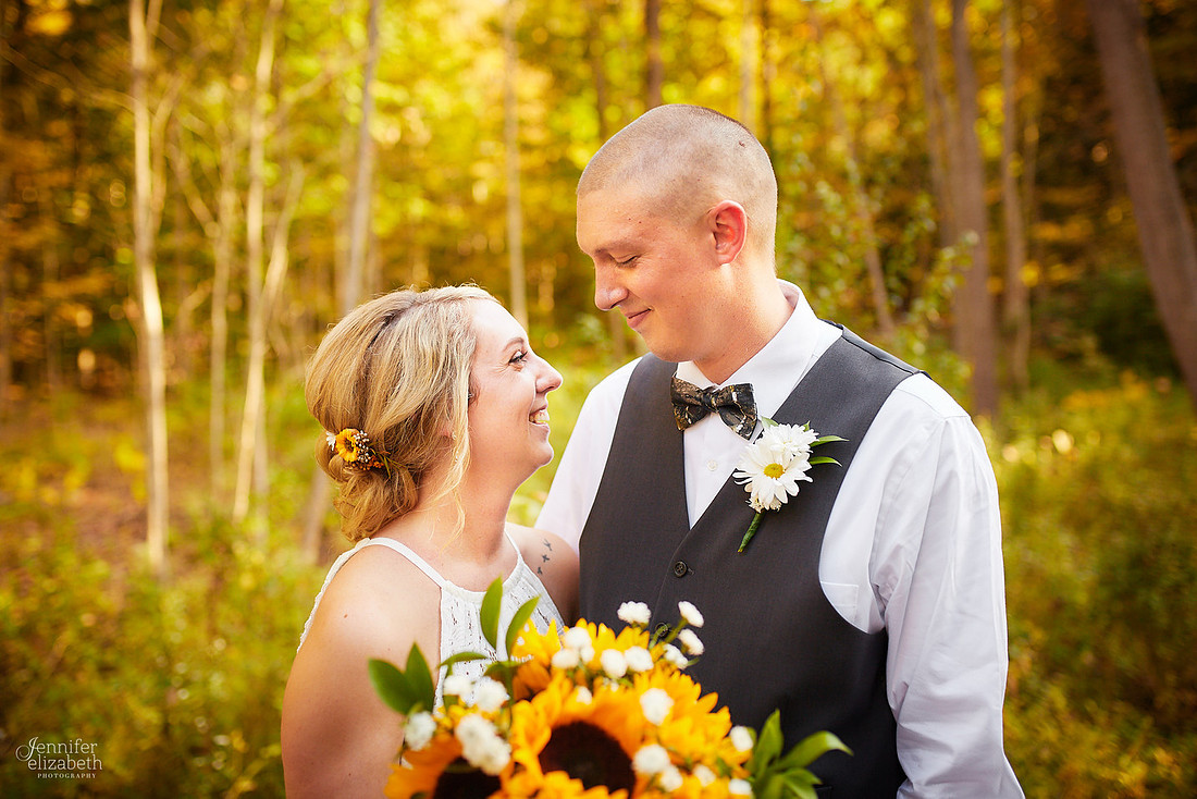 Allyson and Joe's Fall Backyard Wedding in Novelty