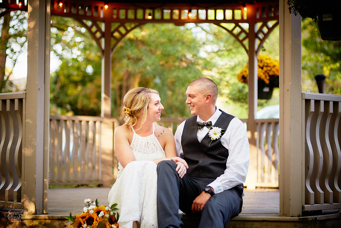 Allyson and Joe's Fall Backyard Wedding in Novelty