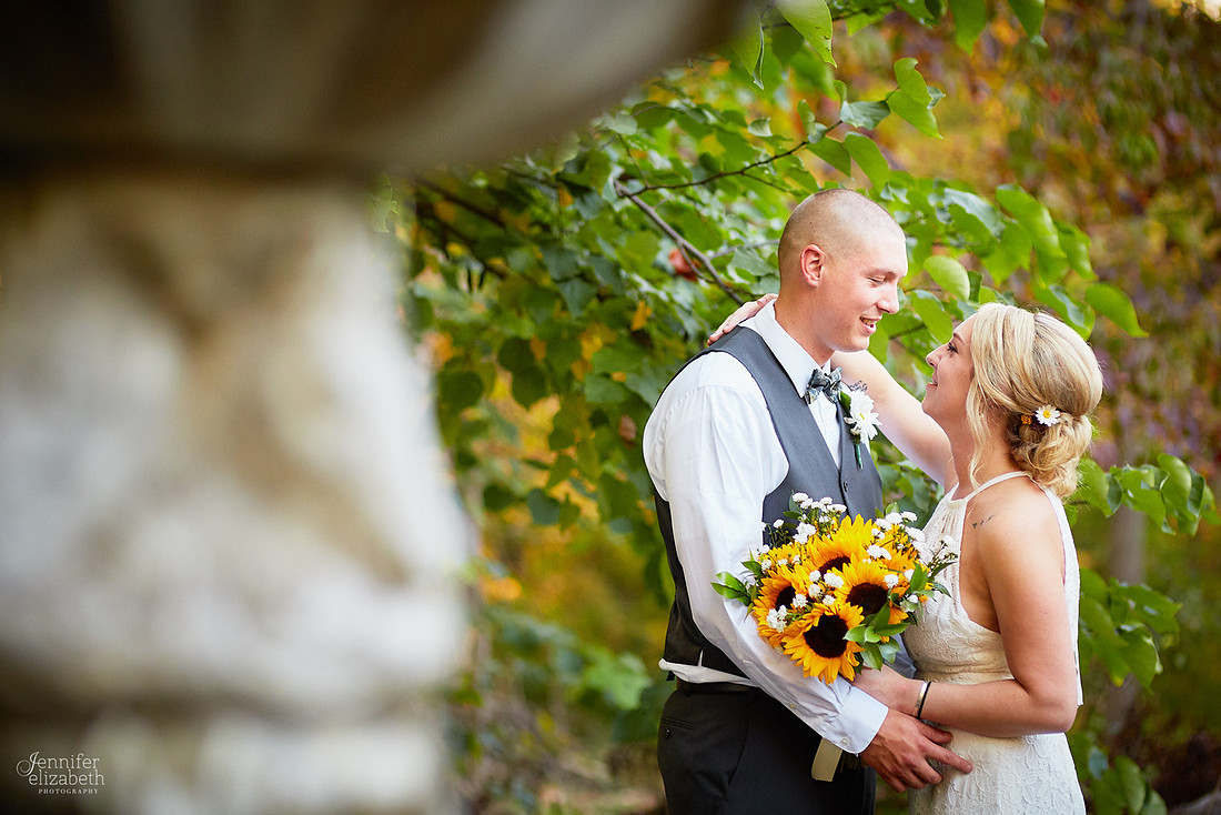 Allyson and Joe's Fall Backyard Wedding in Novelty