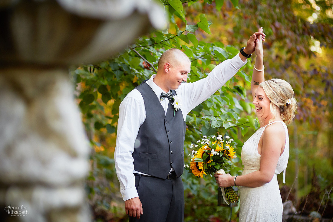 Allyson and Joe's Fall Backyard Wedding in Novelty