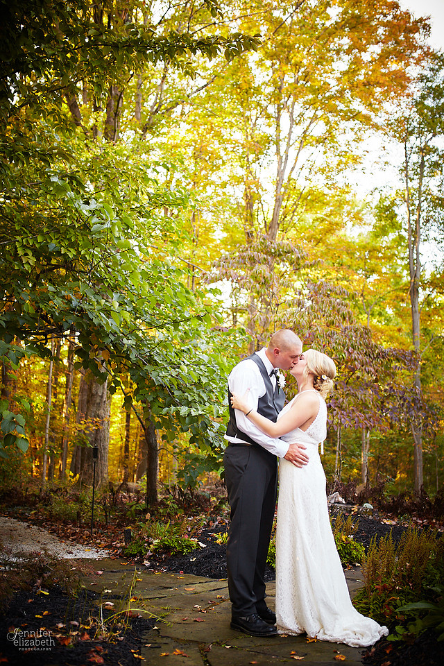 Allyson and Joe's Fall Backyard Wedding in Novelty