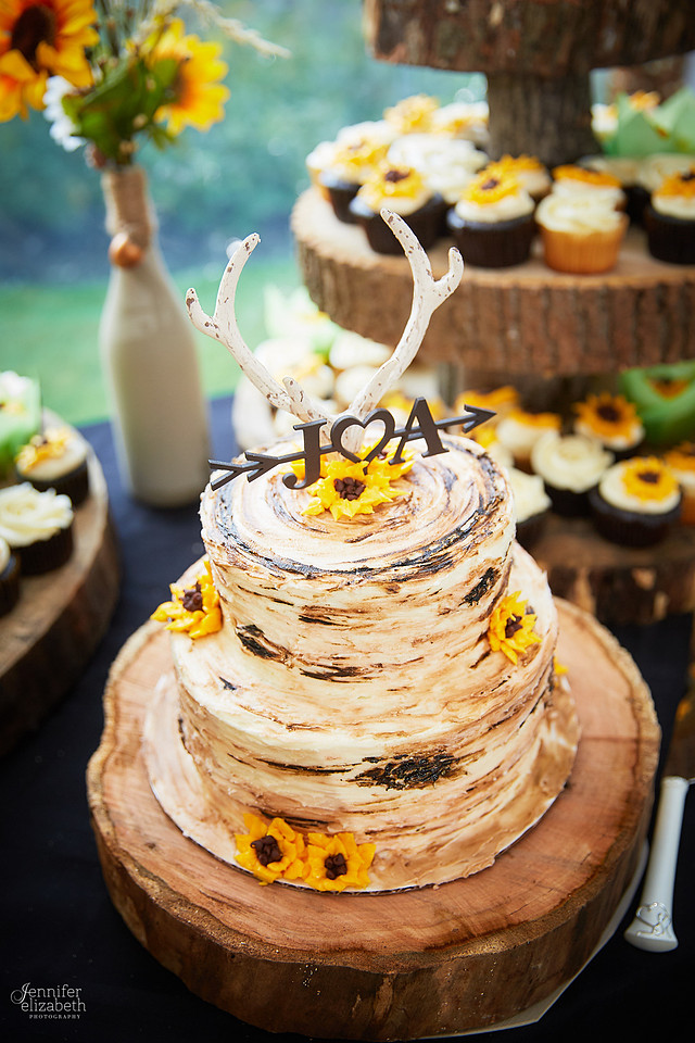 Allyson and Joe's Fall Backyard Wedding in Novelty