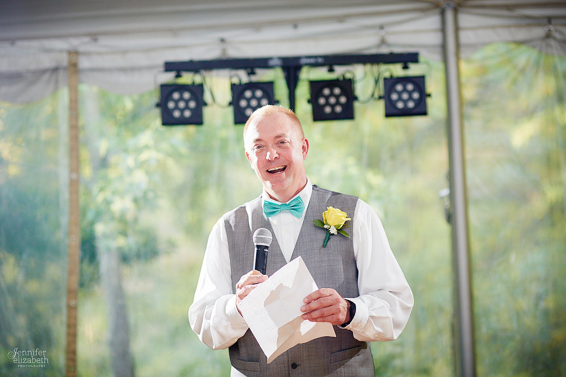 Allyson and Joe's Fall Backyard Wedding in Novelty