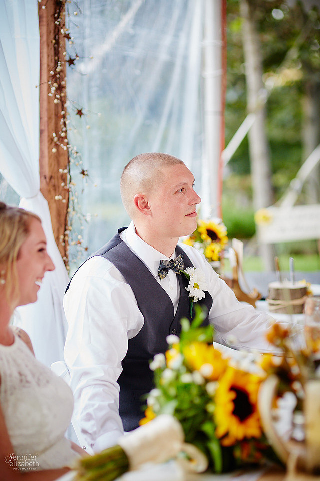 Allyson and Joe's Fall Backyard Wedding in Novelty