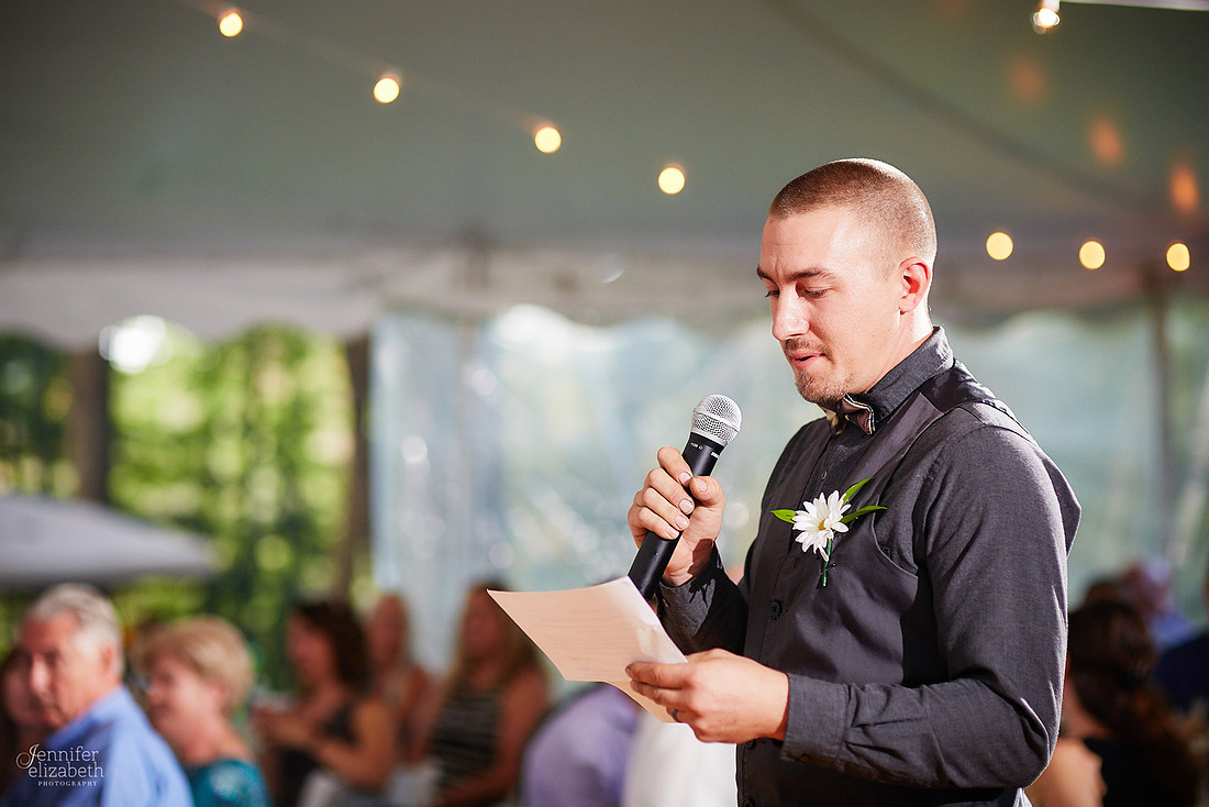 Allyson and Joe's Fall Backyard Wedding in Novelty