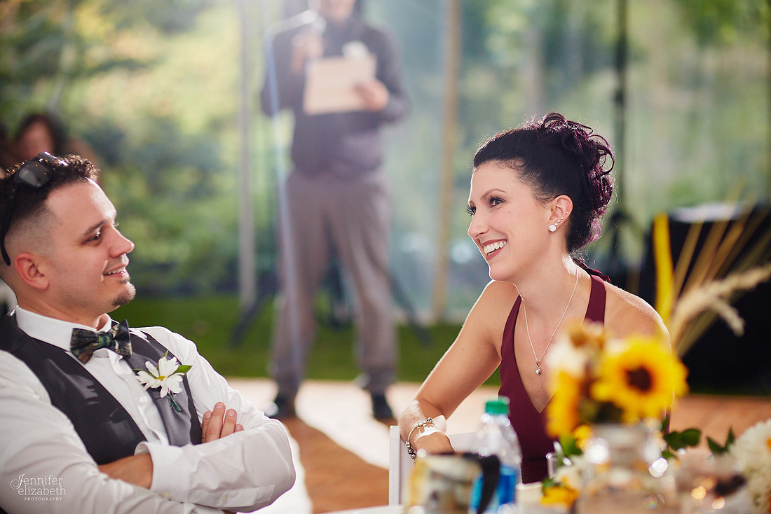 Allyson and Joe's Fall Backyard Wedding in Novelty