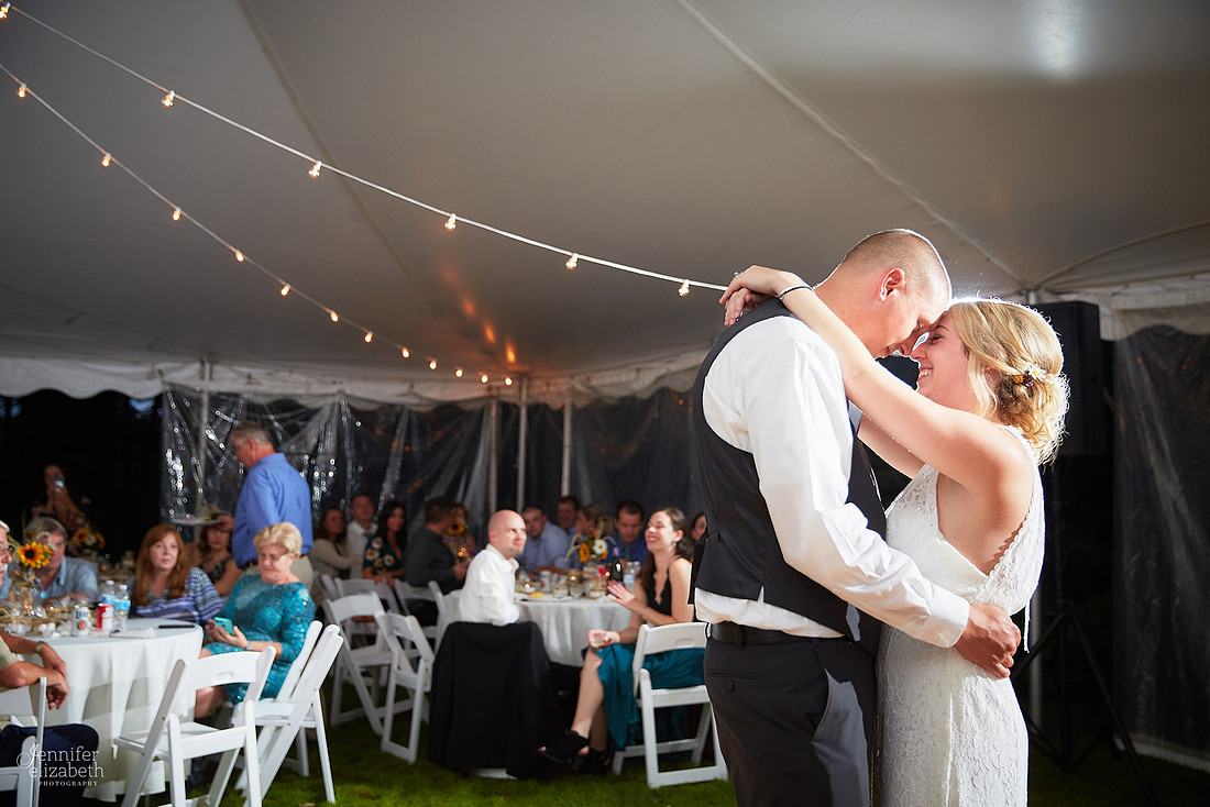 Allyson and Joe's Fall Backyard Wedding in Novelty
