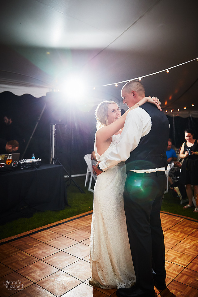 Allyson and Joe's Fall Backyard Wedding in Novelty