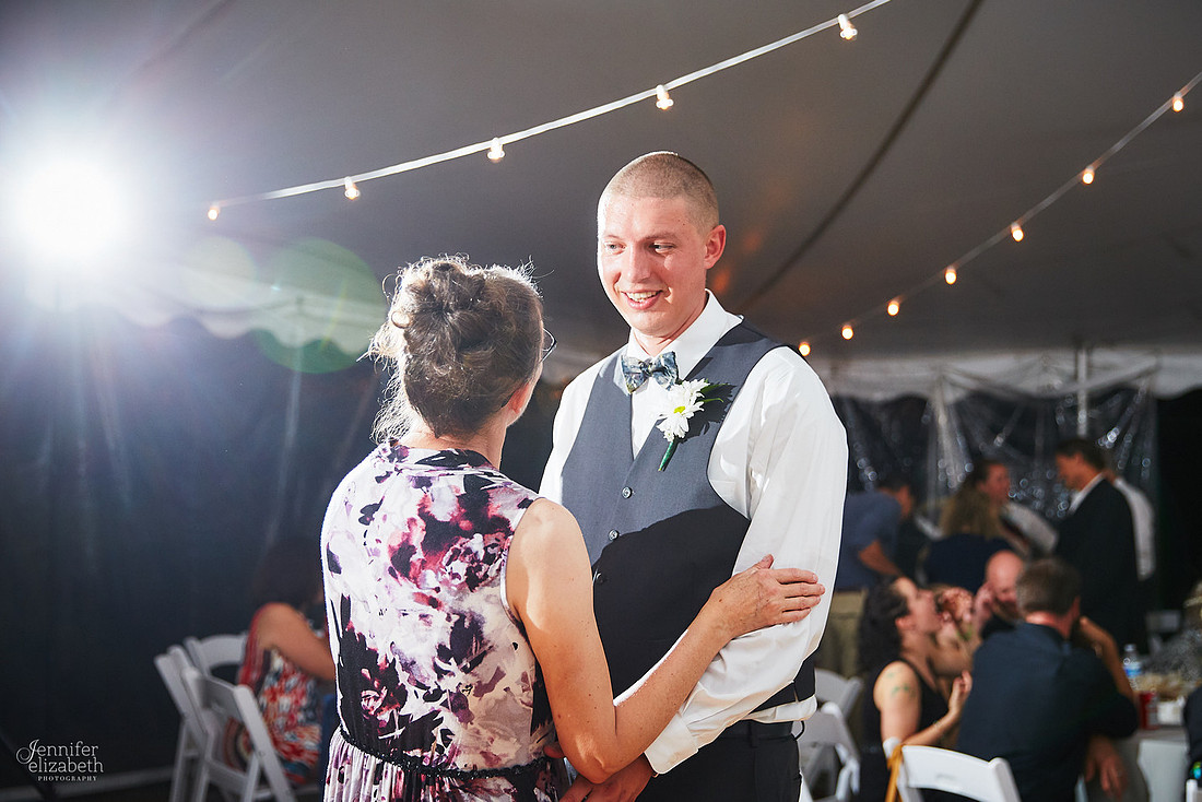 Allyson and Joe's Fall Backyard Wedding in Novelty