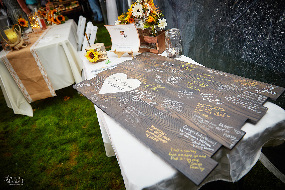 Allyson and Joe's Fall Backyard Wedding in Novelty