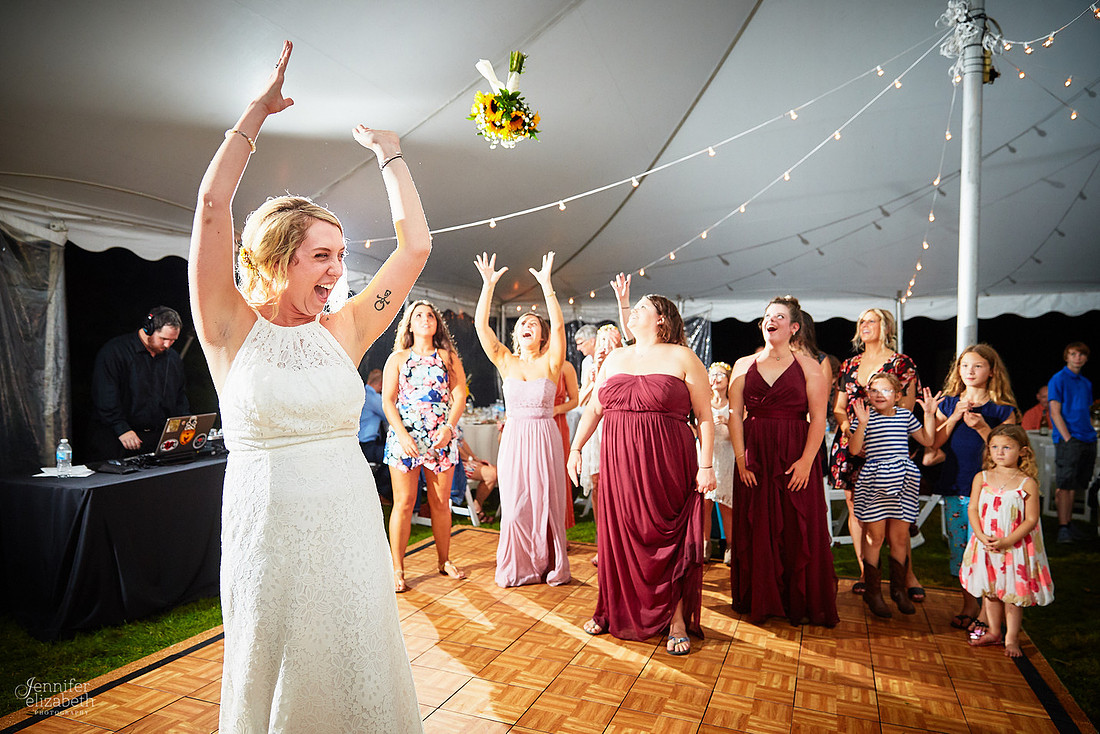 Allyson and Joe's Fall Backyard Wedding in Novelty
