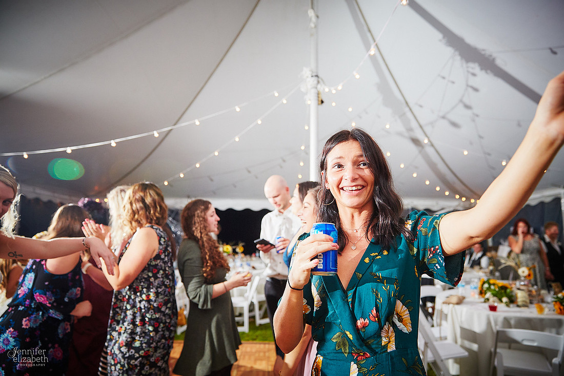 Allyson and Joe's Fall Backyard Wedding in Novelty
