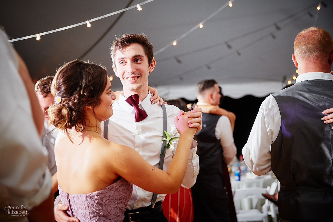 Allyson and Joe's Fall Backyard Wedding in Novelty